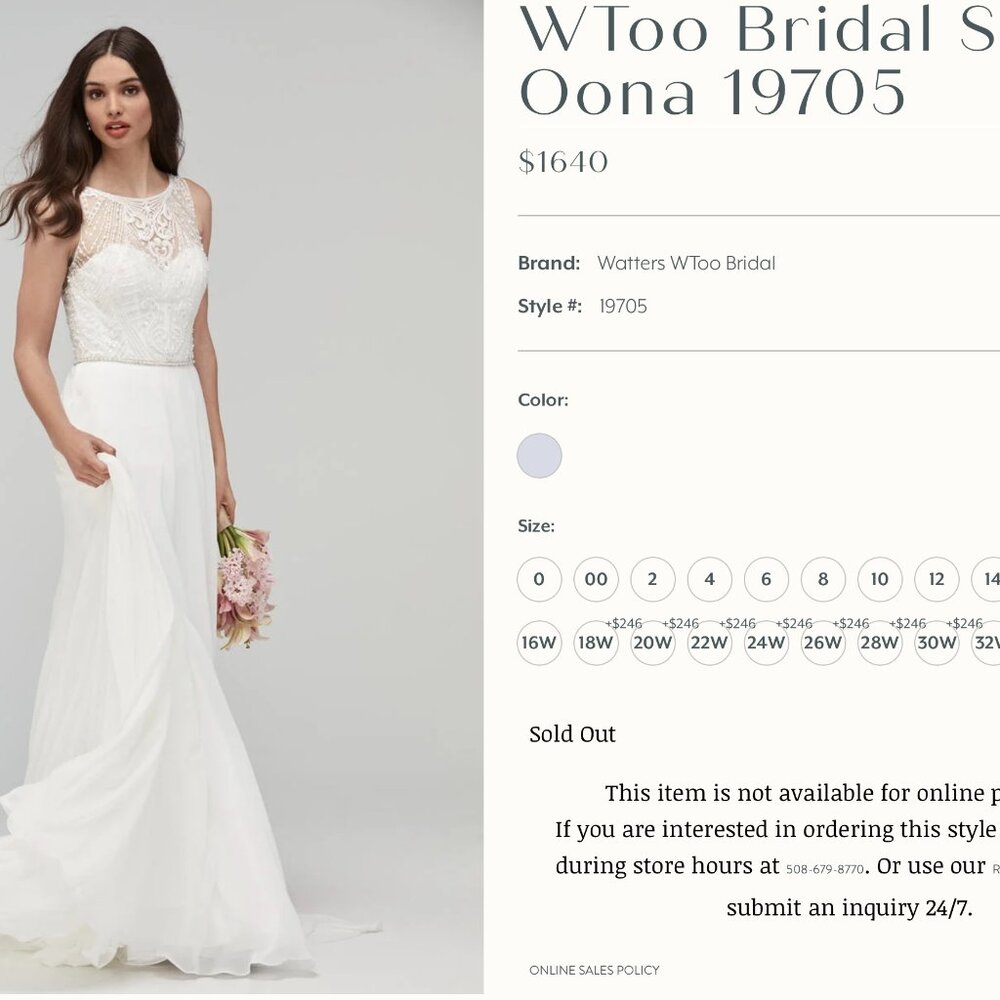 Art Deco inspired wedding dress perfect for a Spring/Summer wedding!